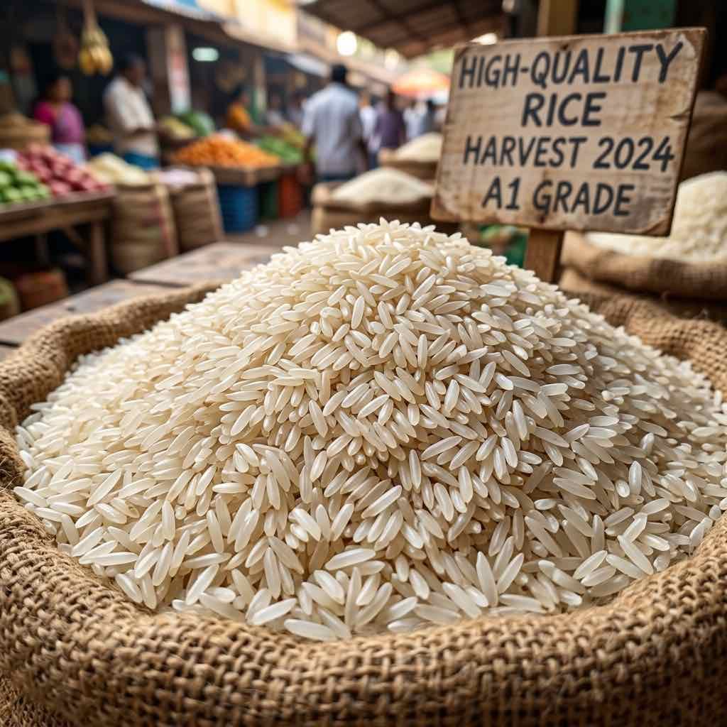 उच्च गुणवत्ता वाले चावल के दाने
