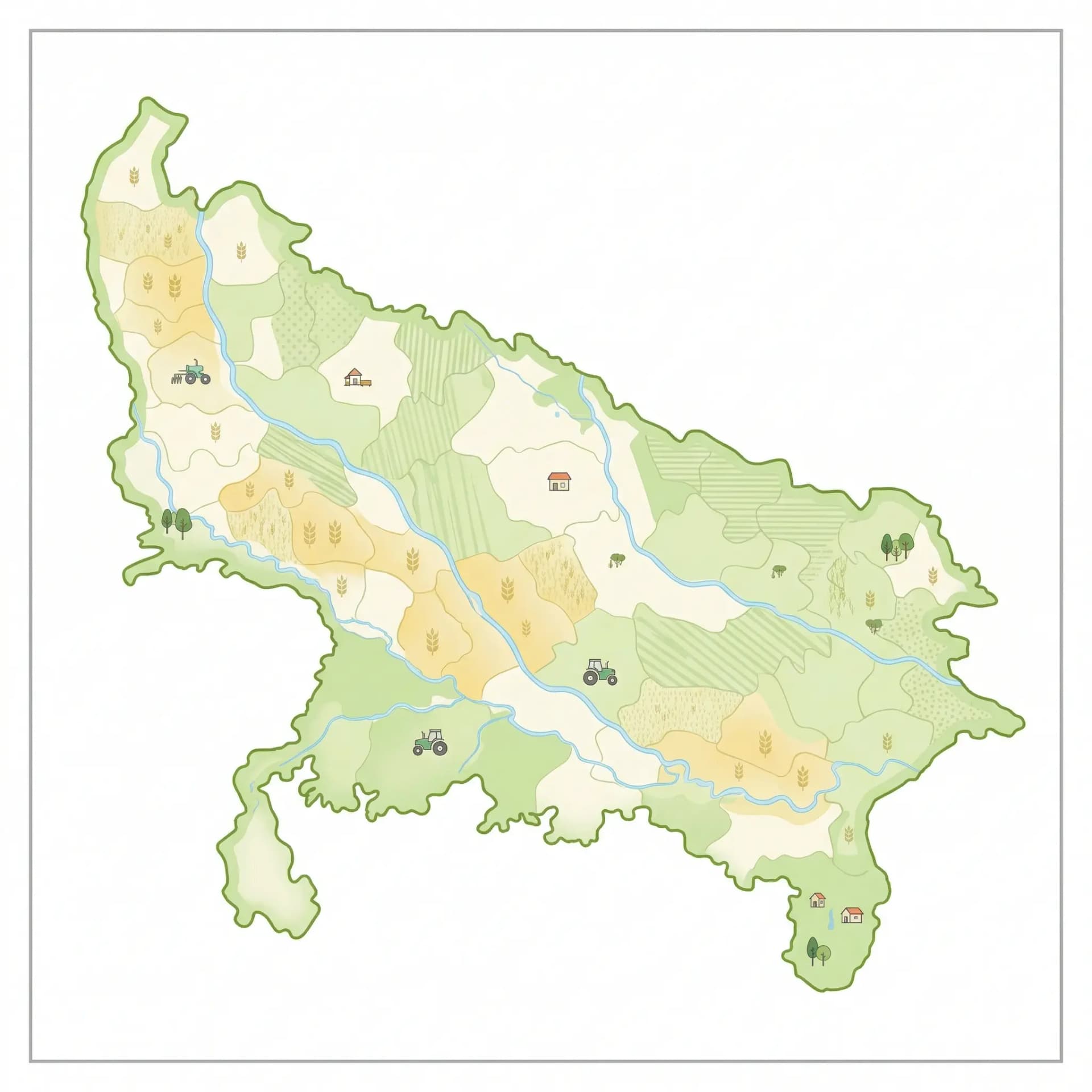 उत्तर प्रदेश कमोडिटी मैप